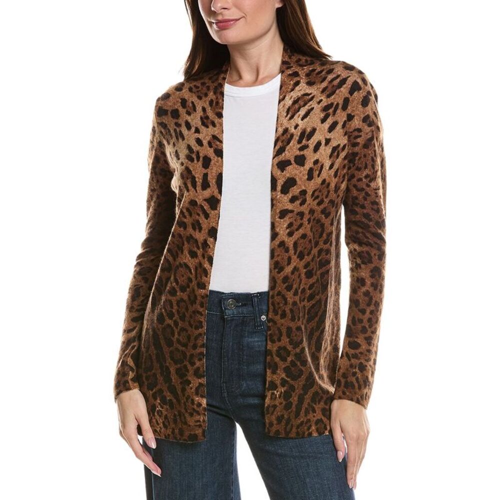 Sofiacashmere Womens  Wool & Cashmere-Blend Open Car Coat, Brown